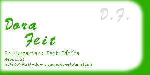 dora feit business card